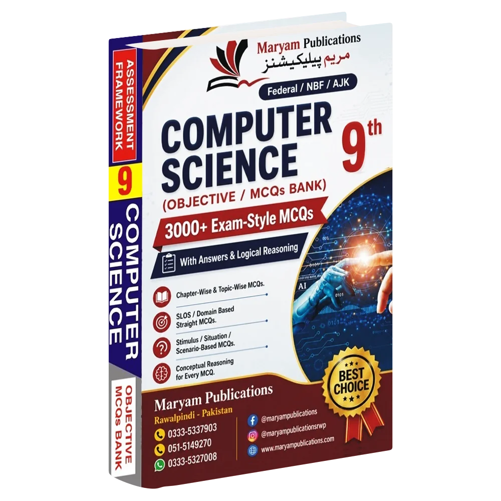 Computer Science Objective & MCQs Bank for Class 9